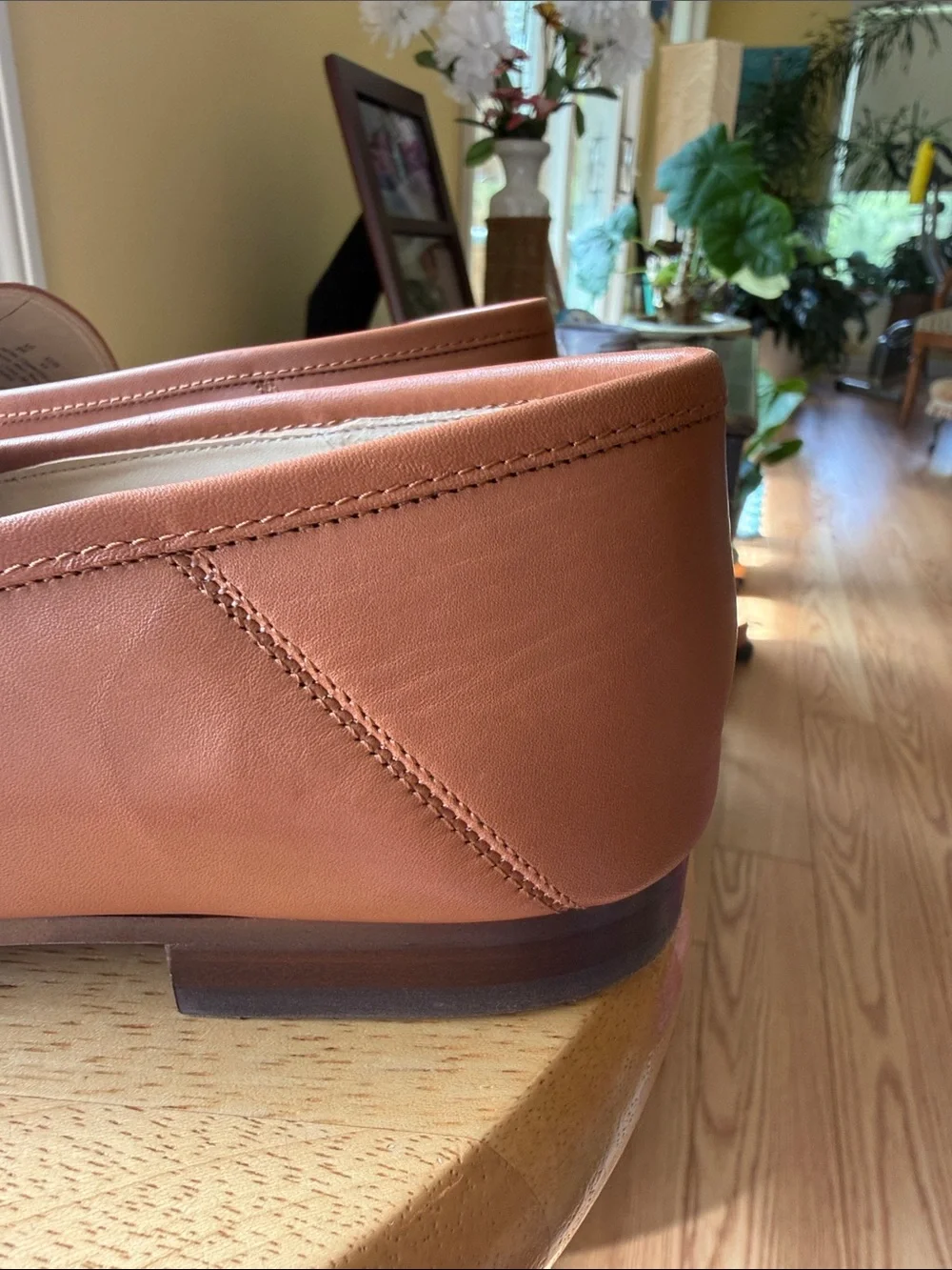 Sam Edelman Leather Horsebit Loafers Cognac Tan Women’s 9 Wide